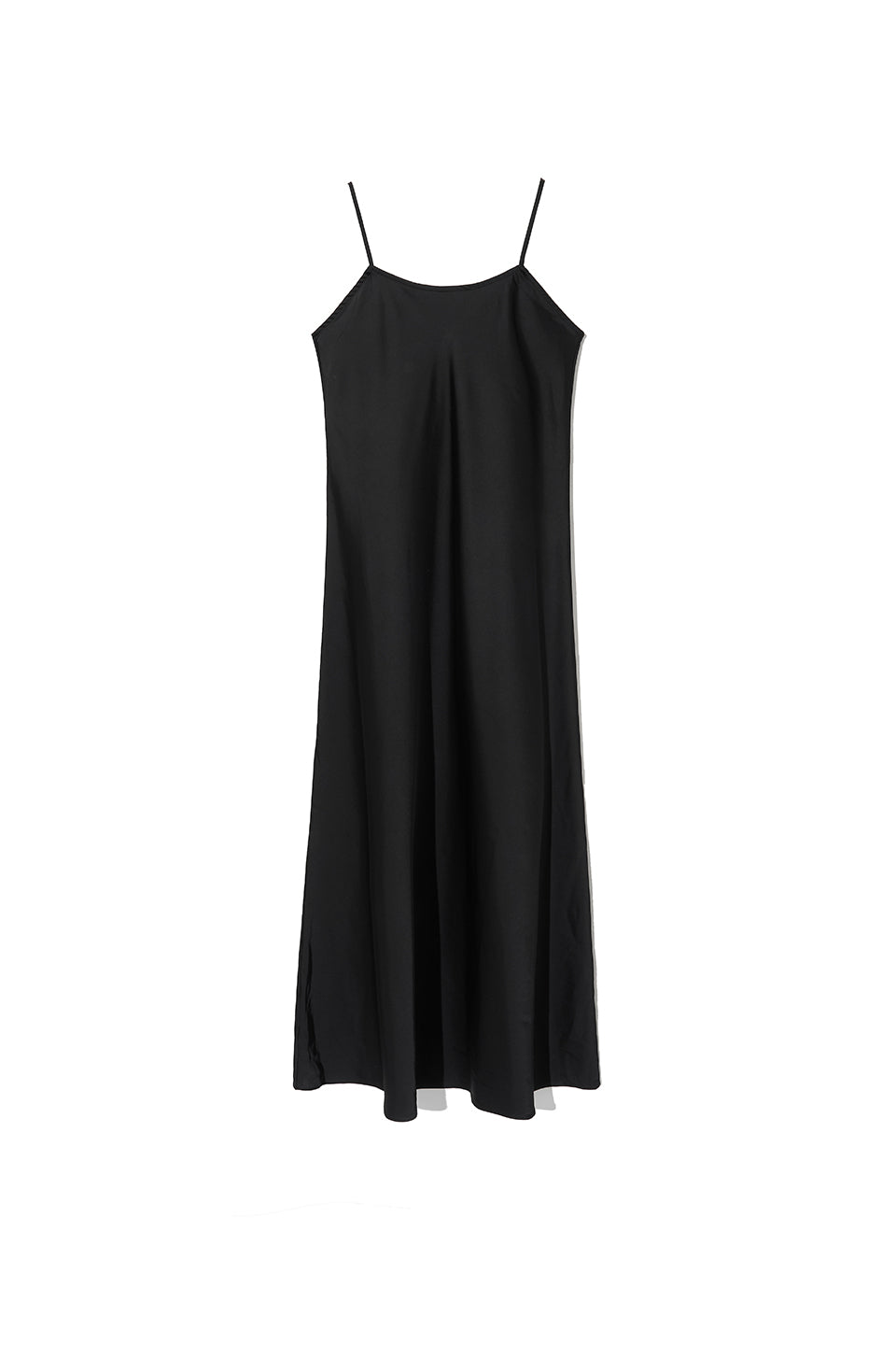 Satin Maxi Dress Black