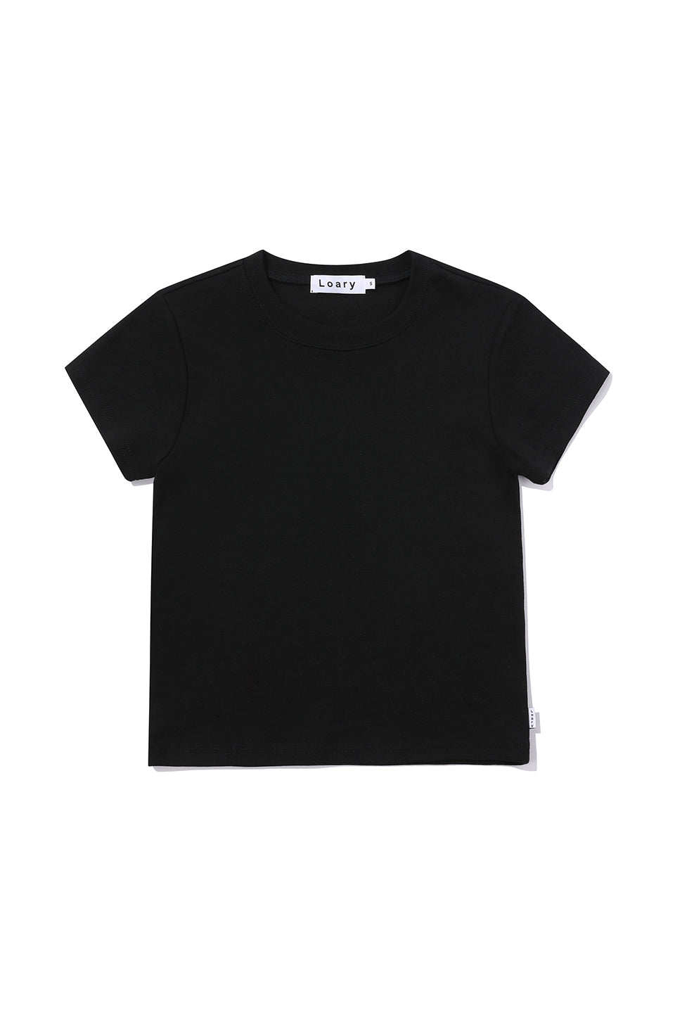 Essential Round-neck Slim Fit T-shirt Black