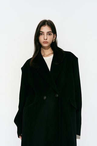 Oversized Long Coat Black