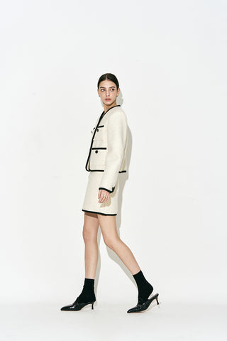 Bouclé Wool Jacket Ivory