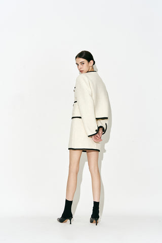 Bouclé Wool Jacket Ivory