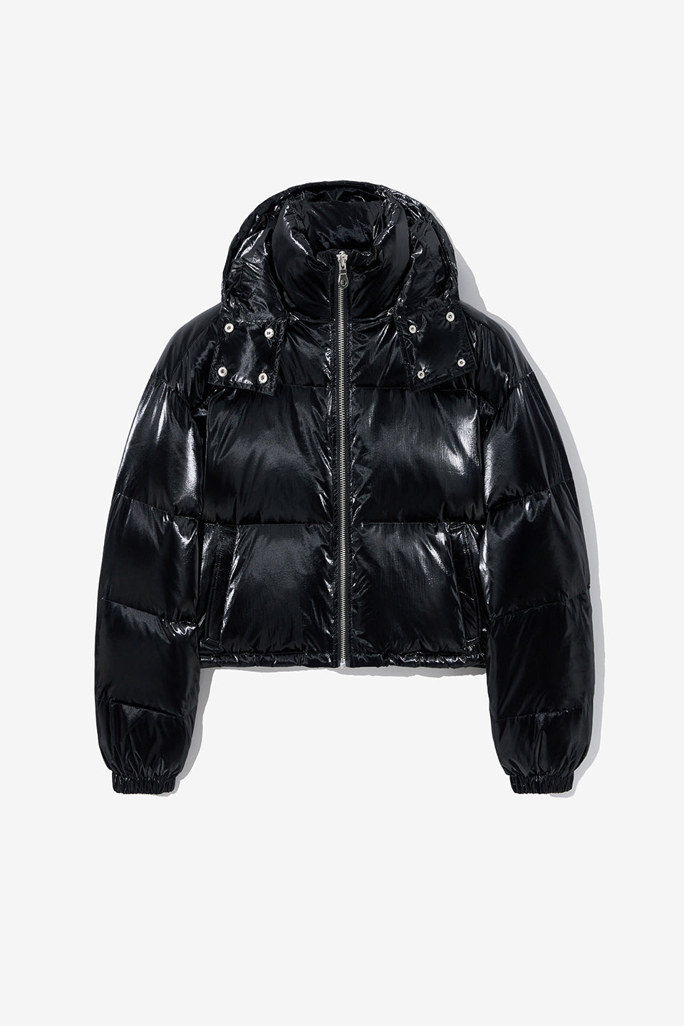 Duck Down Pearl Puffer Jacket Black