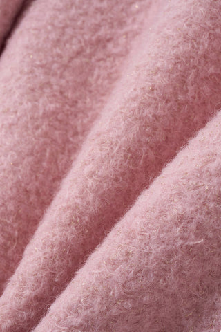 Bouclé Wool Jacket Pink