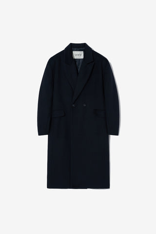 Oversized Long Coat Navy